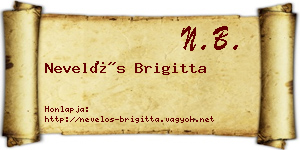 Nevelős Brigitta névjegykártya